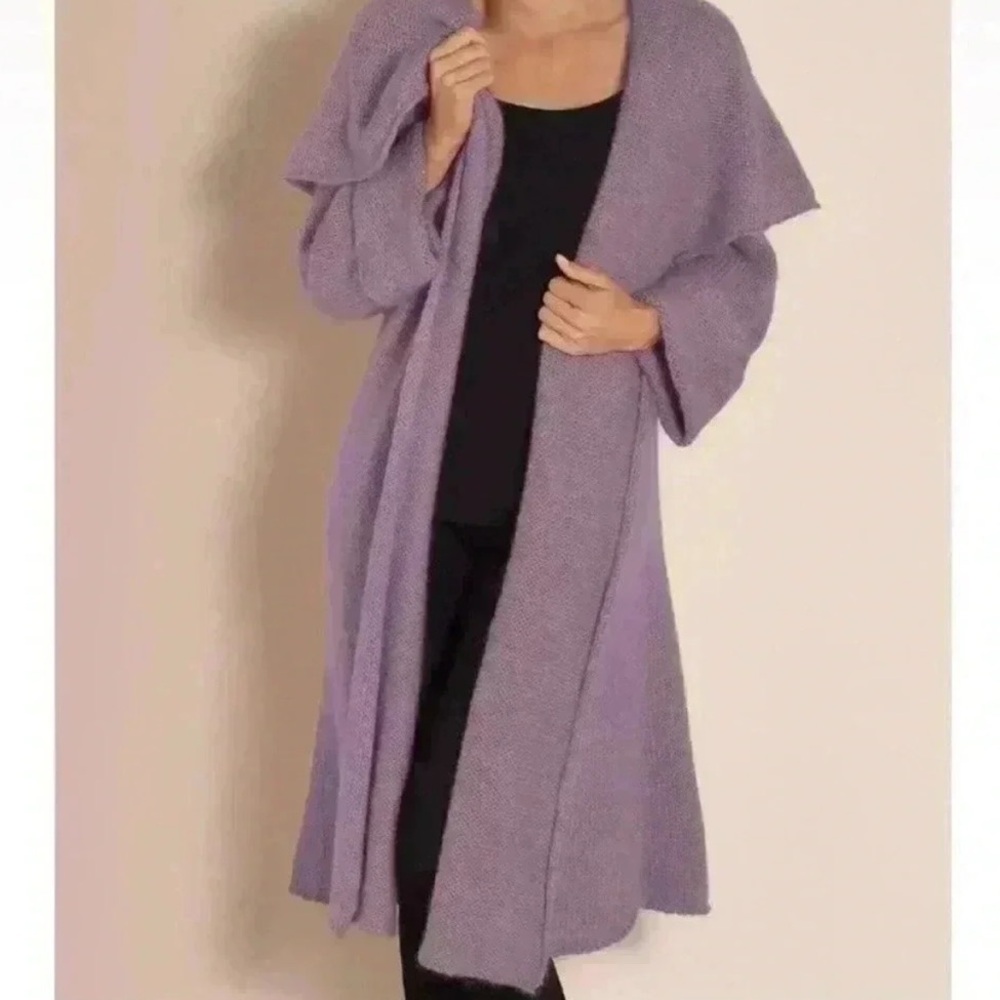 Soft Surroundings Cozy Lavender Cardigan